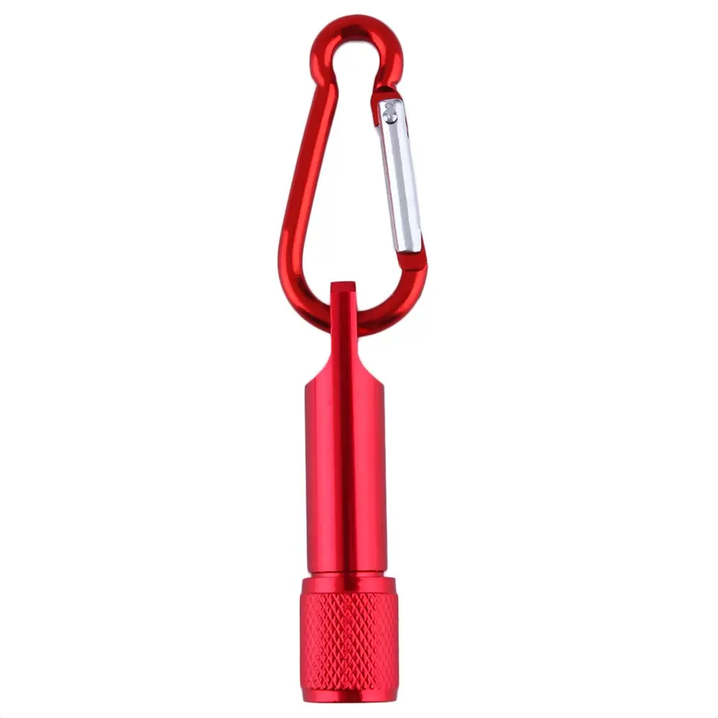 

Mini Flashilight torch Carabiner Keychain Hook Lamp Portable 5 LED Mini Flashlight Light Torch Aluminum Keychain