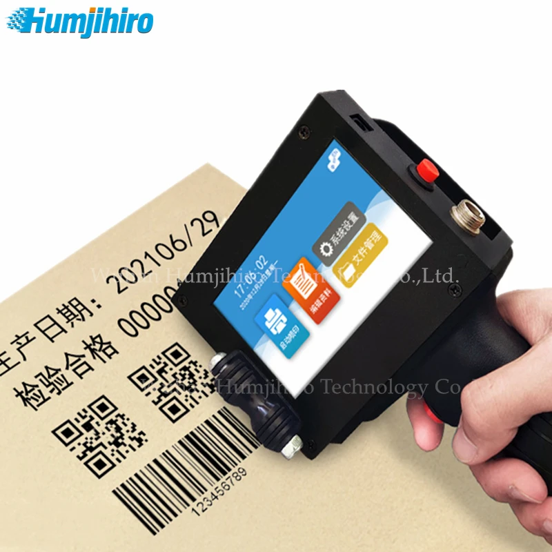 Портативный струйный принтер HUMJIHIRO D10 QR штрих-код партии Дата номер логотип