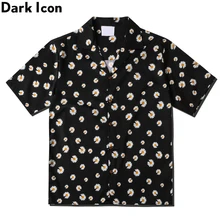 Dark Icon Daisy Full Printed Hawaiian Shirt Men Vintage Street Men's  Shirts 2020 Summer Streetwear Clothing