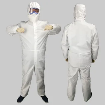 

Disposable Waterproof Oil-Resistant Protective Coverall Worker Painting Clothes Overall Suit TUE88