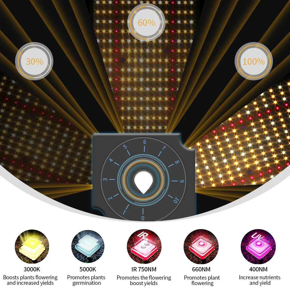 Enfun 240w Quantum Led Grow Light Board Lamp For Seeds