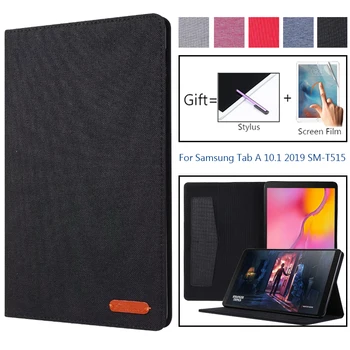 

Smart Stand Tablet Case For Samsung Galaxy Tab A 10.1 2019 SM-T510 SM-T515 T510 T515 PU Leather Flip Cover Protective Fundas Bag