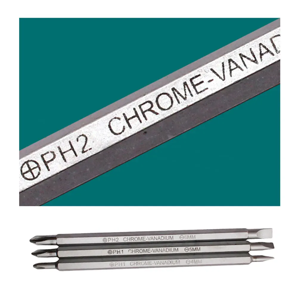 Portable Dual Purpose Screwdriver Tool Accessories Home Hand Tools Chrome Vanadium Steel 1 Set Green Magnetic Connection Post