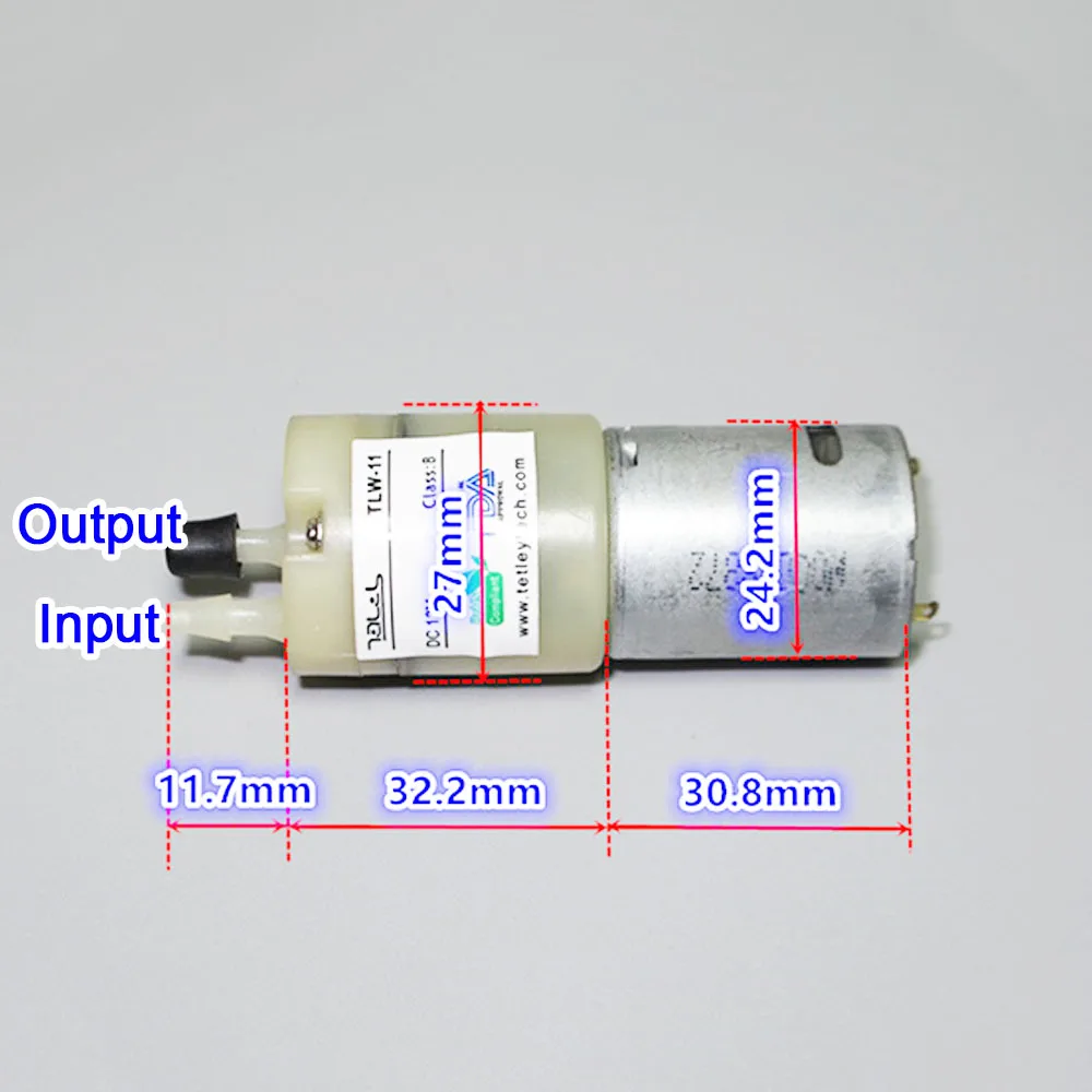 Водяной воздушный насос Micro Mini 370 DC 7 2 В 12 двигатель с большим потоком 36000 об/мин
