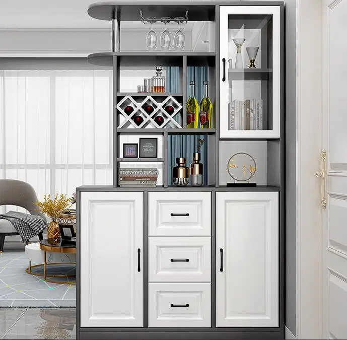 European wine cabinet porch cabinet simple modern entrance hall living room partition screen shoe
