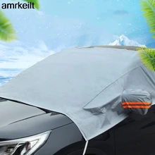 Universal pára-brisas da janela dianteira do carro cobre pára-sol capa neve uv gelo escudo para brisa inverno verão