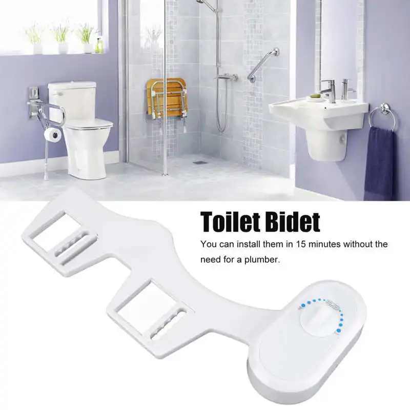 

US 7/8in Thread Semi-Automatic Toilet Bidet Single Cold Single Nozzle Toilet Attachment toilet bidets part