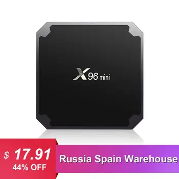 

X96 mini Android 7.1 TV BOX 2GB 16GB Amlogic S905W Quad Core 2.4GHz WiFi Media Player 1GB 8GB X96mini Set-top Box with IR Cable