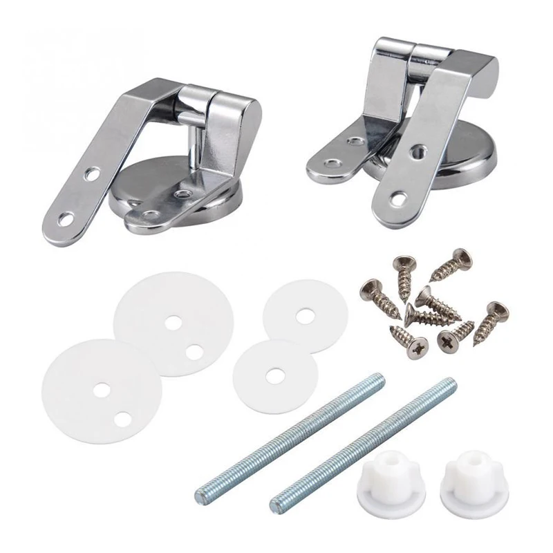 Bathroom Zinc Alloy Toilet Lid Hinge Toilet Seat Cover Hinge Fitting Mounting Fitting Repair Replacement Part Hardware For Hotel Bathroom Zinc Alloy Toilet Lid Hinge Toilet Seat Cover Hinge Fitting Mounting Fitting Repair Replacement Part Hardware For Hotel