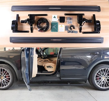 

Electric Motor Automatic Switch Closed Running Boards For Porsche Cayenne 2015 2016 2017 Side Step Bar Pedals Nerf Bars