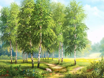 

14/16/18/27/28 Top Quality Beautiful Counted Cross Stitch Kit Abstraction Beauty and Grape Woman A12819 landscape tree