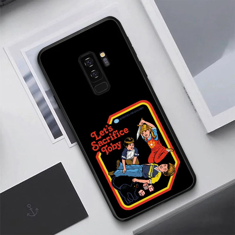 Хэллоуин сатана Винтаж Let's Summon Demons черный мягкий ТПУ телефонные чехлы для samsung Galaxy S10 S10PLUS S8 S9 Plus note 8 S7Edge