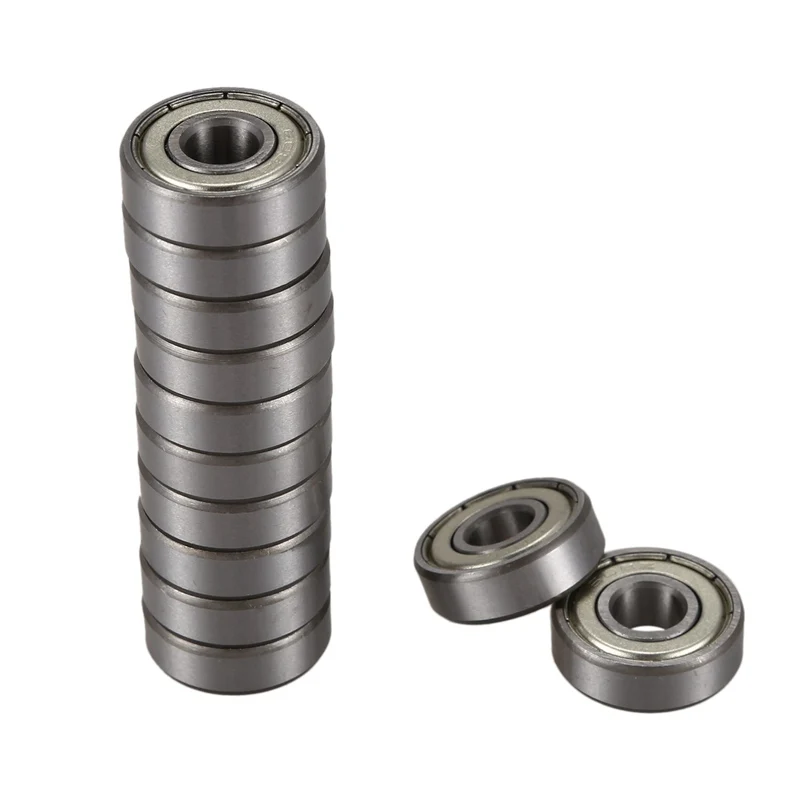 12 Pcs 608Z 22mm x 8mm 7mm Single Row Deep Groove Ball Bearing | Спорт и развлечения