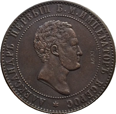 

Russian copper coins 10 kopecks1871 copy 28.5 mm