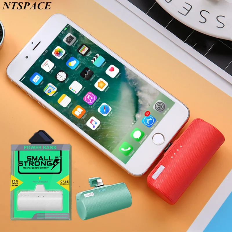Мини банк питания 2000mAh для Xiaomi Redmi LG Внешний чехол-аккумулятор для iPhone samsung портативный мини симпатичный внешний аккумулятор
