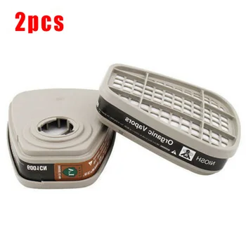 

2pcs Cartridge Filter Kit 6001cn For 6800 6200 7502 Gas Face Protector Cover Activated Carbon Cause The Neck Fatigue
