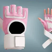 Перчатки для тренажерного зала, женские велосипедные гантели с полупальцами, длинные дышащие спортивные перчатки для здоровья и красоты, тренировочный браслет hu shou zhang Hand