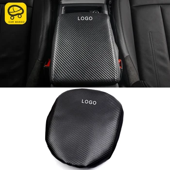 

CarManGo Car Care Center Armrest Box Protector Cover PU Mat Pad Cushion Interior Accessories for Audi A4 A5 S4 S5 B9 2017-2020