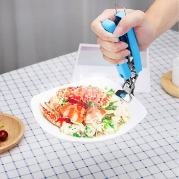 

2pcs Kitchen Scald Proof Clamp Bowls Plates Clips Anti-Scald Holder Microwave Oven Air Fryer Extraction Tool Random Color