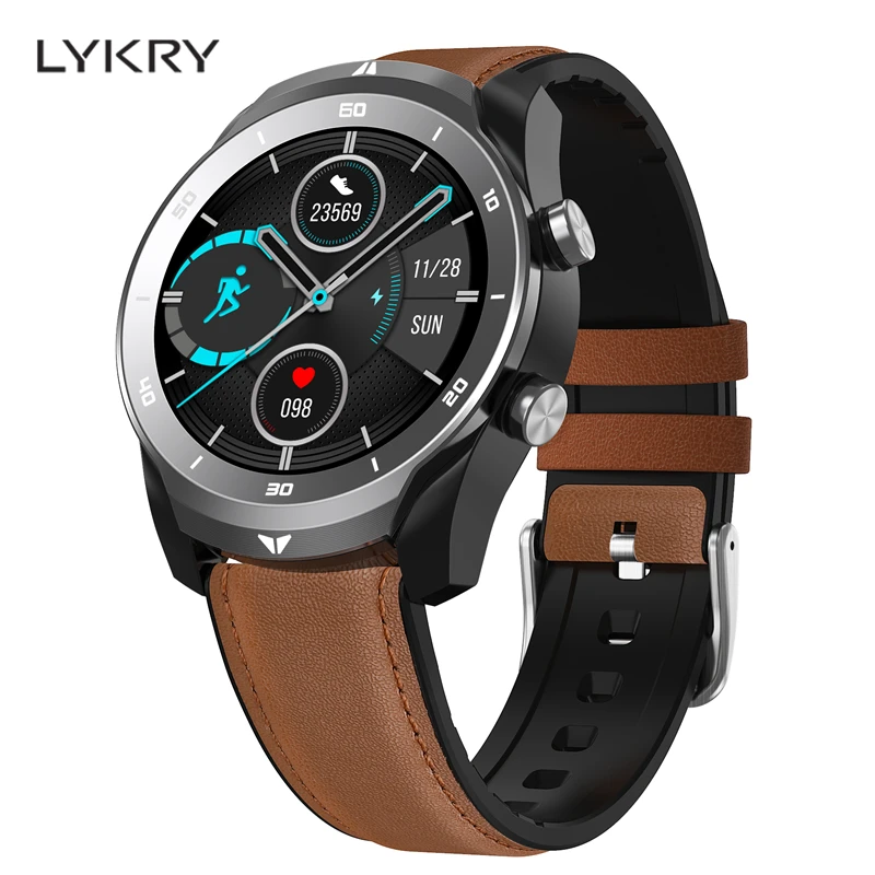 

LYKRY DT79 Smart Watch Men Sport Bluetooth Call 1.3inch Full Round Touch Screen ECG Heart Rate Watches for Xiaomi Huawei PK DT98