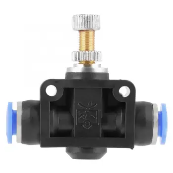 

10 pcs/set Push In Speed Controller 6mm Pneumatic Air Flow Control Valve Connector Pneumatic Airflow Regulator