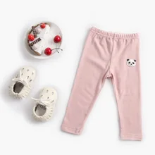 Новинка года; сезон осень-зима; детские брюки с рисунком; Детские повседневные леггинсы из чистого хлопка