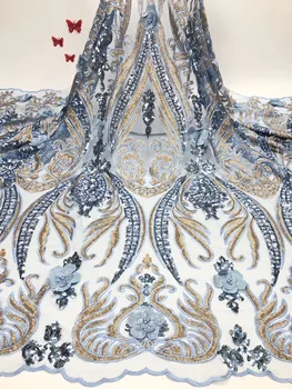 

Latest Design African Tulle Lace Fabric Embroidery For Women Dress Swiss Voile Lace 2019 High Quality Nigerian Lace Fabric