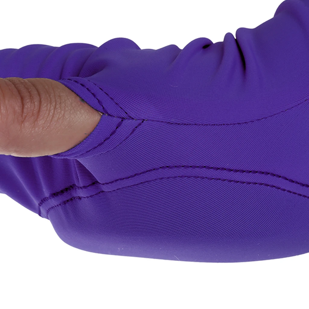 Thermal Figure Skating Gloves Palm Hand Guard Sports Safety Protective Gear for Girls Women Ladies Purple XS-XL