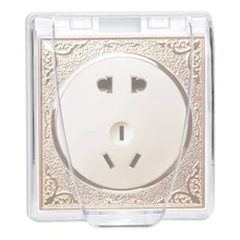 Универсальный 86 Тип настенная коробка переключателей пластиковая розетка панель Водонепроницаемый коробка прозрачный разъем Переключатель крышка протектор