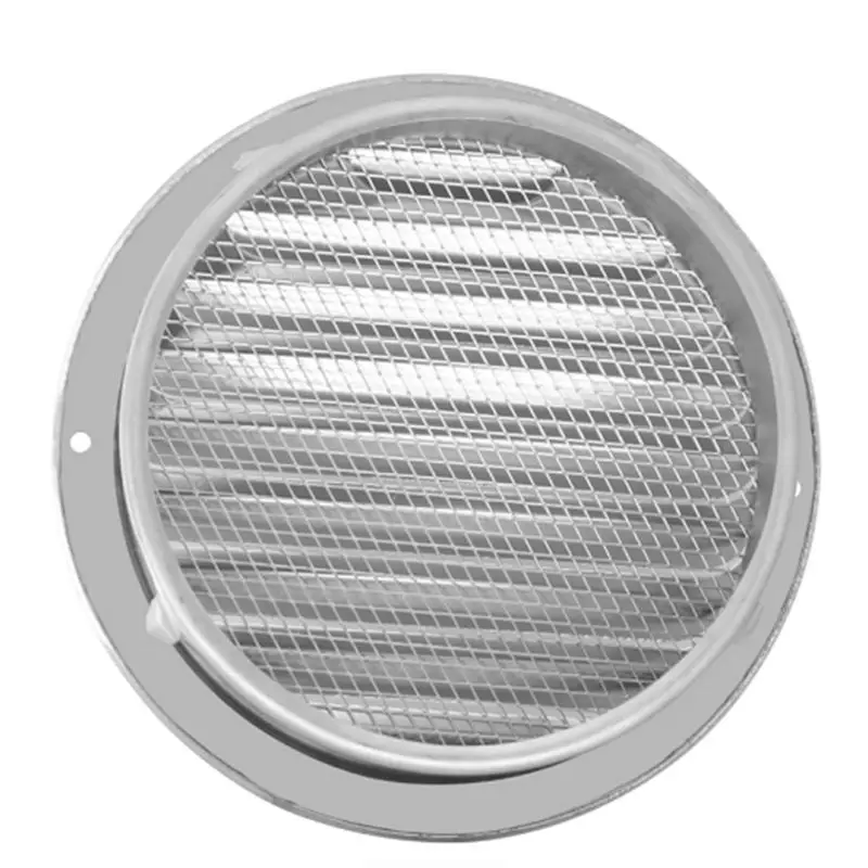 

Stainless Steel Exterior Wall Air Vent Grille Round Ducting Ventilation Grilles