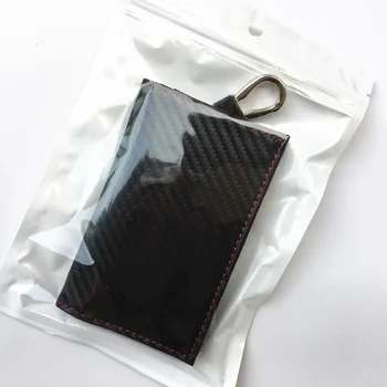 

Car Key Case Bag Holder Shielding Signal Carbon Fiber Anti-Magnetic Anti Theft Keys Cases Cars Accessories