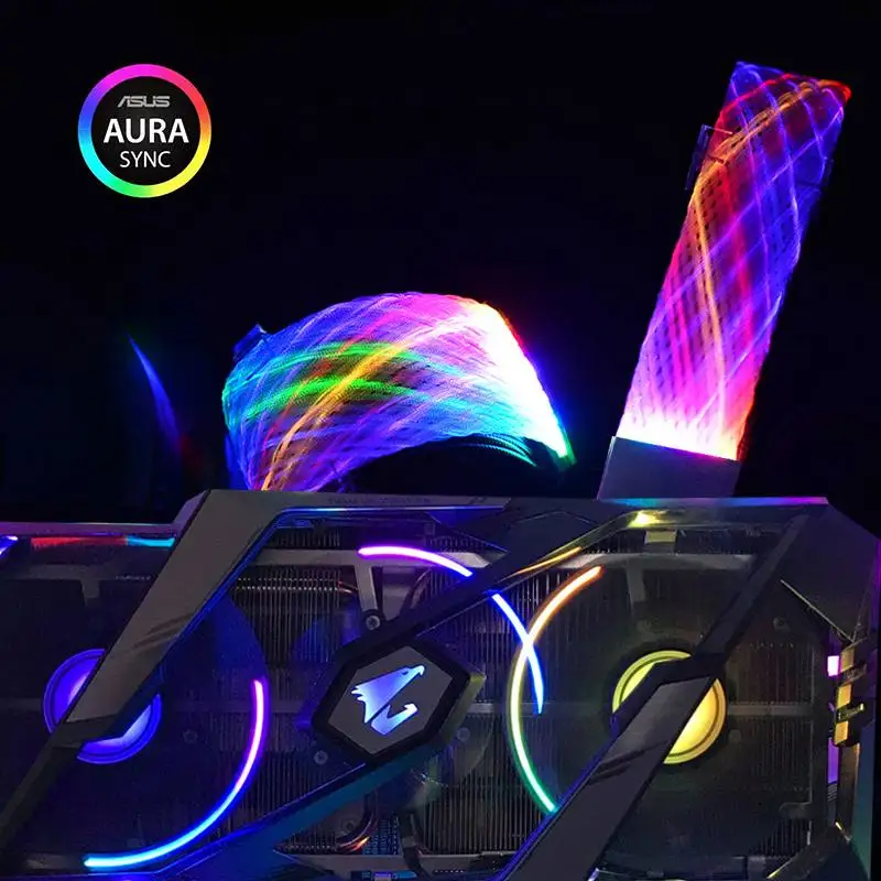 RGB Cable 250W 1300W 24pin Motherboard Extension GPU Extension Cable