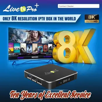 

Android 9.0 IP-TV BOX Amlogic S905X3 4GB 32GB 8K India/Pakistan/etc cha-nnels movies Wifi livetvpro+ 4K Smart Media Player