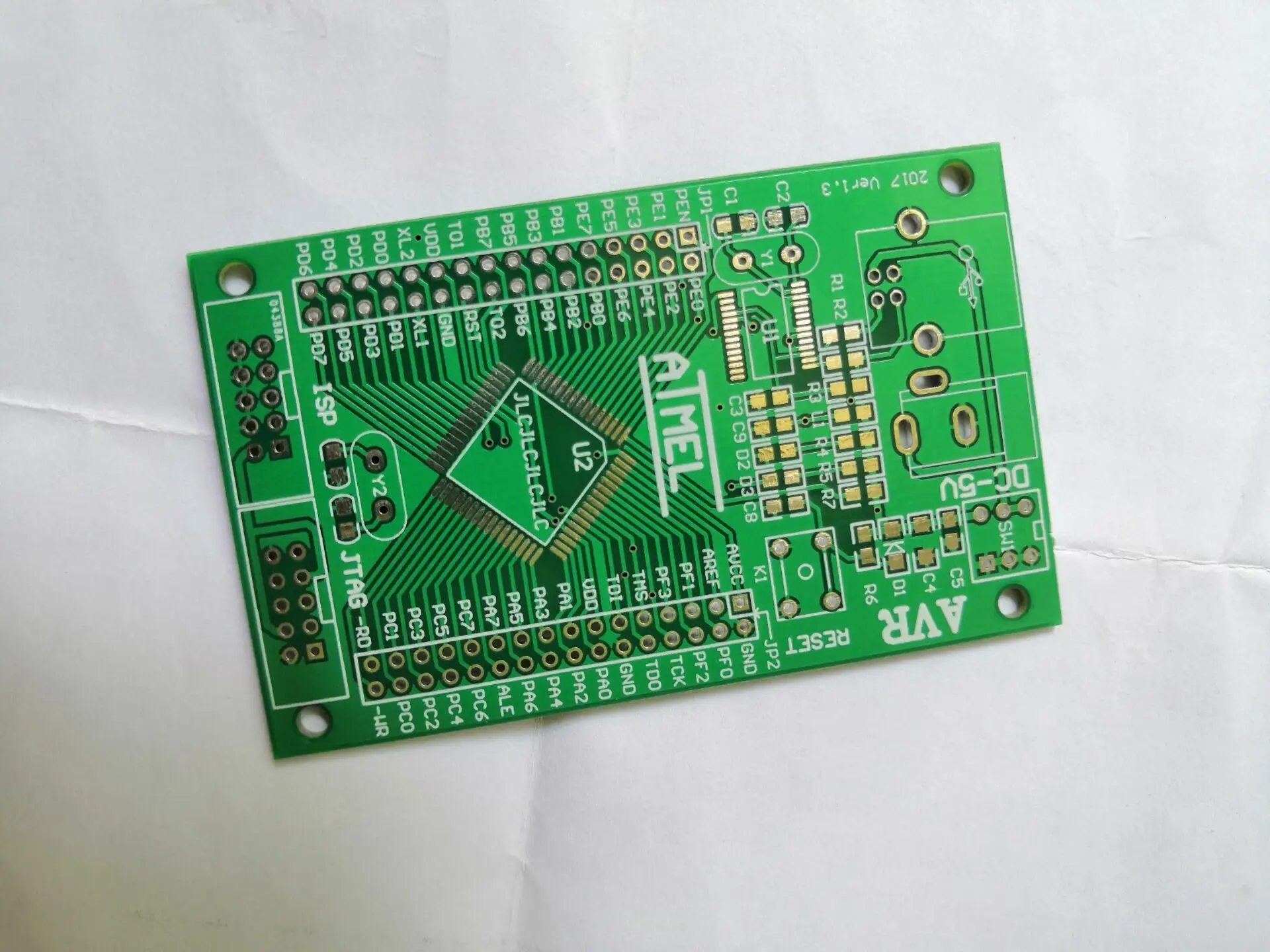 Бесплатная доставка 5x ATMEL ATMega128 AVR макетная плата DIY PCB голая доска|board diy|board boardboard pcb