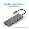 Blueendless Usb C Hub Adapter 9 in 1 Docking Station,1000Mbps Ethernet Lan Port, 3.5Mm Aux, 3X Usb 3.0, Tf/Sd Card Reader 4