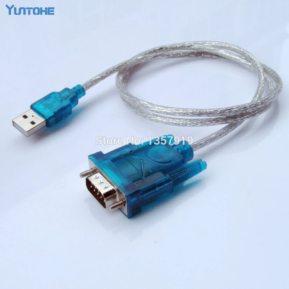 Новинка 100 шт. Последовательный КПК CH340 с портом USB на RS232 COM 9-контактный кабель DB9