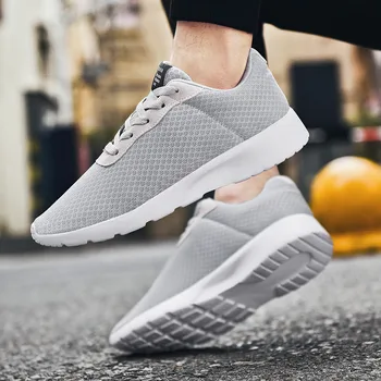 

Hot Sale Men Shoes Lightweight Breathable Mesh Men Shoes Sneakers Trainers Designer Shoes Men Plus Size Zapatillas Hombre 2020