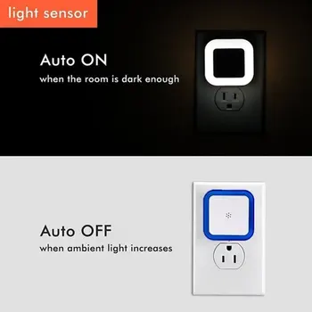 

LED Night Light with Sensor Lamp Toilet Light Control Wall Lights Baby Bedroom Bedside Lamp Intelligent sensor light