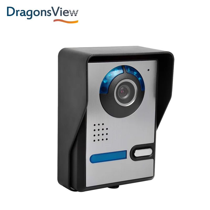 Dragonsview 7 дюймов 700TVL видеодомофон система Серебряная видео дверь панель ввода