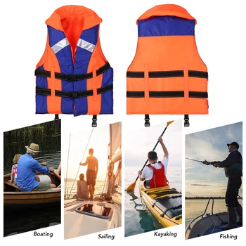 

Lixada Swimming Boating Life Vest with Neck Support Swimming Boating Surfing Sailing Kayaking Safety Vest Jacket Water Sports