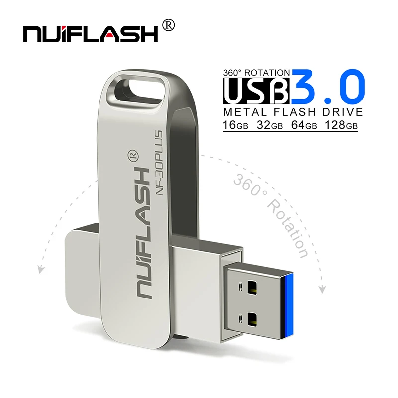 Высокое качество, поворотные металлические флеш-накопители cle usb3.0, флеш-накопители, флеш-накопители, 32 ГБ, usb флеш-накопители, 16 ГБ, 64 ГБ, 128 ГБ, металлические usb флеш-накопители для телефона