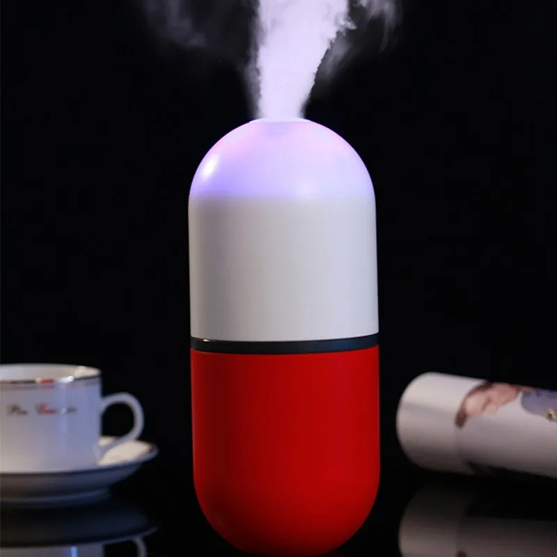 

New Mini Capsule Humidifier USB charging Atomizer Three-in-one Desktop Air Purification Creative Home Aromatherapy Machine