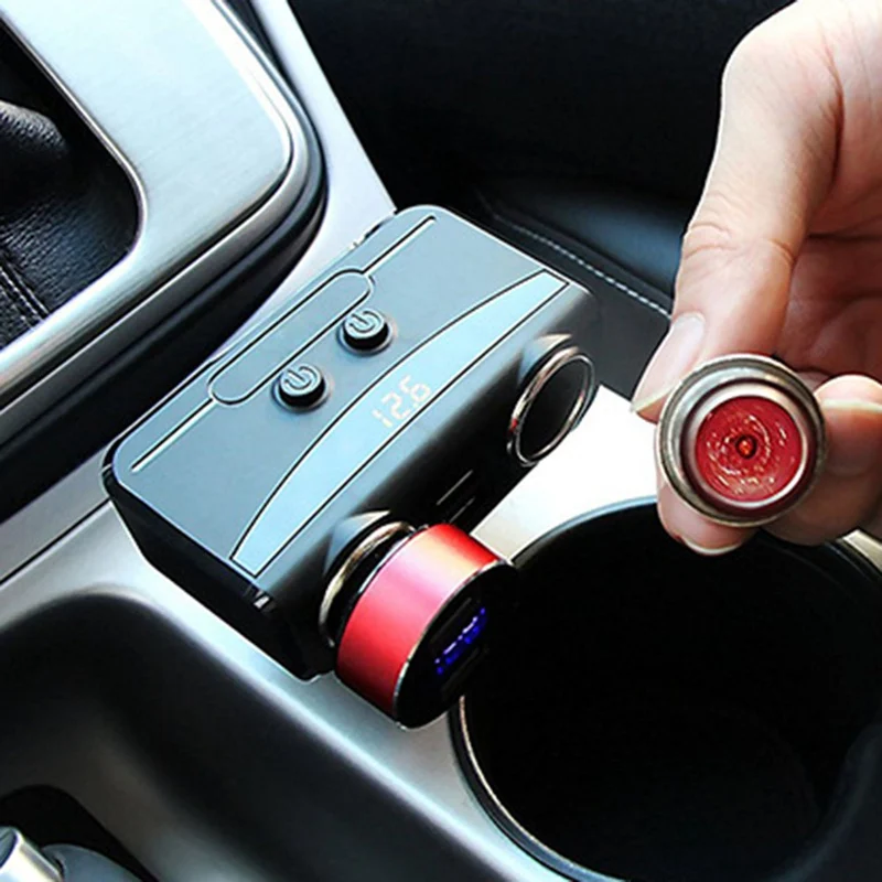 Двойной USB порт 2 способ Авто розетка для автомобильного прикуривателя Разветвитель автомобильное зарядное устройство штекер Адаптер для мобильного телефона Зарядка авто
