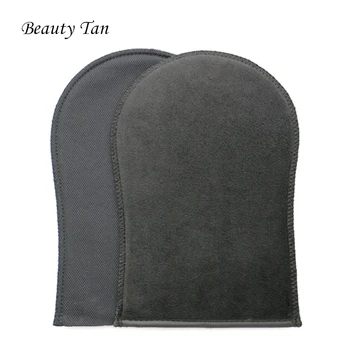 

200pcs/lot Tan Mitt , New Black velvet with foam mitt, Self Tanner & Bronzer , Soft Black Velvet tanning mitt