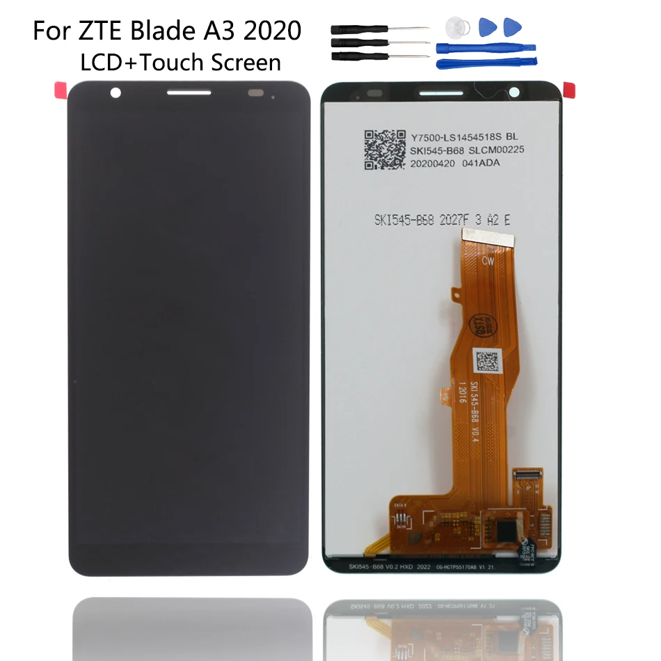 

Original For ZTE Blade A3 2020 LCD Display Touch Screen Digitizer Assembly For ZTE A3 2020 Mobile Phone Spare Parts Free Tools
