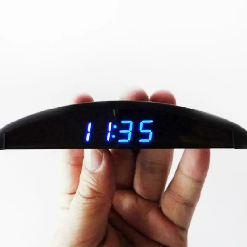 Будильник в автомобиле вольтметр электронные часы Вольтметр термометр