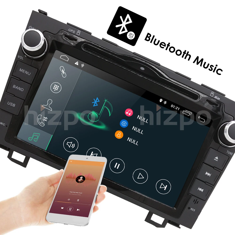 Flash Deal 2din HD QuadCore 4 A7 4*1.2GHz 1024X600 Android9.0 Car DVD Player Radio For Honda CRV 2006-2011 4G WIFI GPS Navigation USB VIDEO 14
