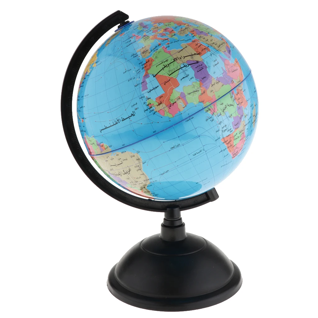 Arabic Language Rotary World Globe Model Globe Of World Shool Teaching Kit