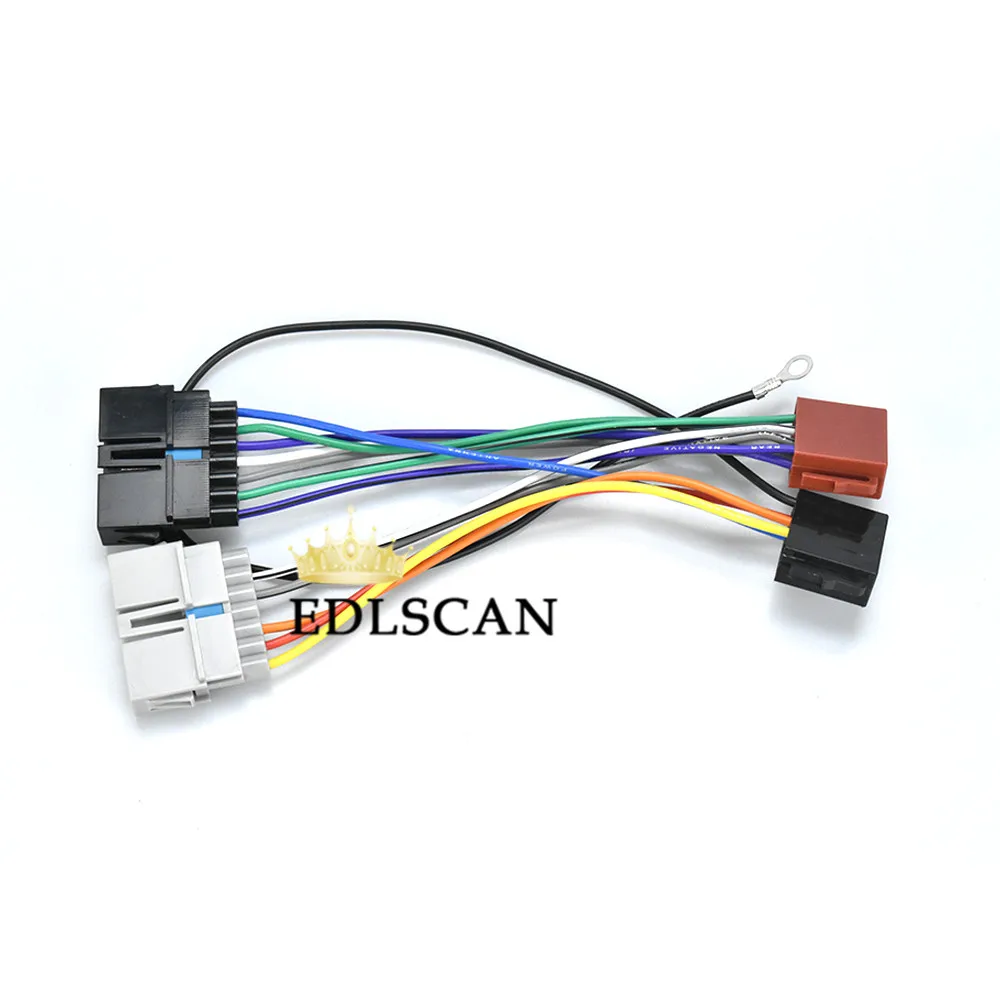 EDLSCAN 12-008 iso радио Кабель-адаптер Авто Радио стереопровод кабельный жгут разъем свинец 12-008