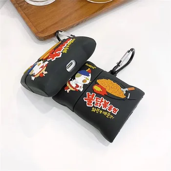 

Earphone Protective Case Soft Silicone Cartoon Cute Spicy Noodle Headphone Storage Protective Case for AirPods 1 2 PRO